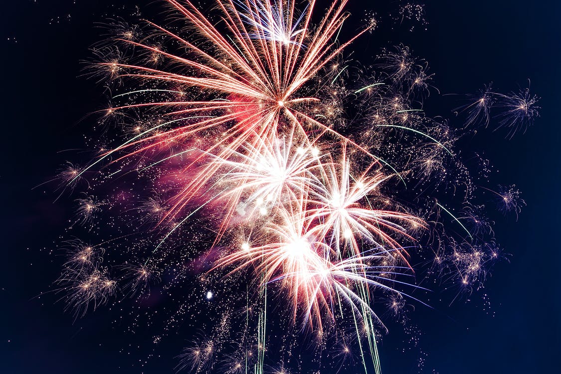 Free Low-angle Photo of Fireworks Stock Photo