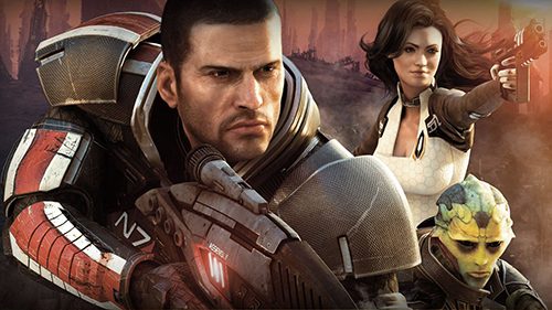 Commander Shepherd and team from Mass Effect  from BioWare and EA