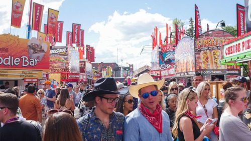 Endless crowds at the Calgary Stampede