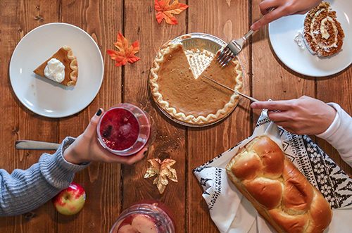 A Thanksgiving dessert with family & friends