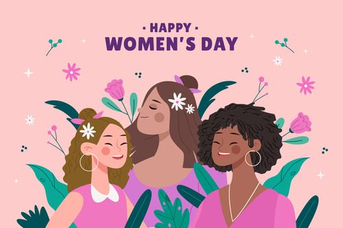 Happy womens faces