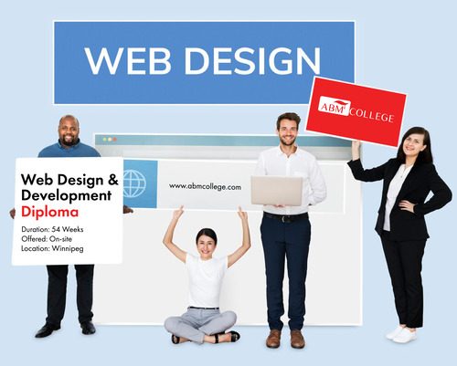 Image showing join web design diploma at abm college winnipeg