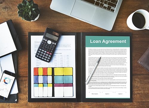 A student loan agreement detailing all relevant terms and conditions and repayment instructions