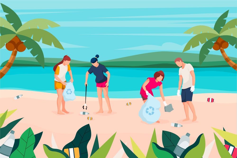 Contribute to a beach or river clean up.