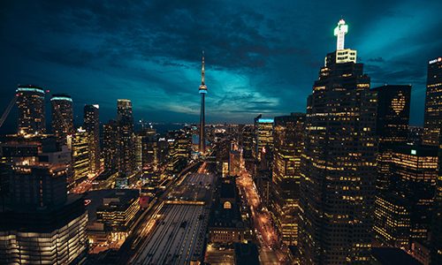 Skyline view of Toronto, Ontario