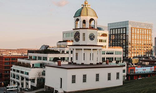 Clock tower in Halifax, Nova Scotia 