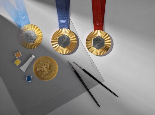 Medal design for the 2024 Olympic Games in Paris