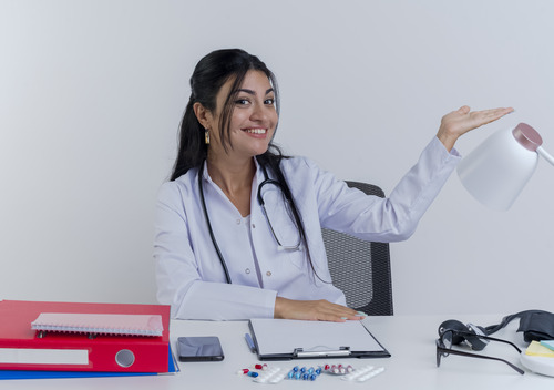 Female Medical office assistant in Canada