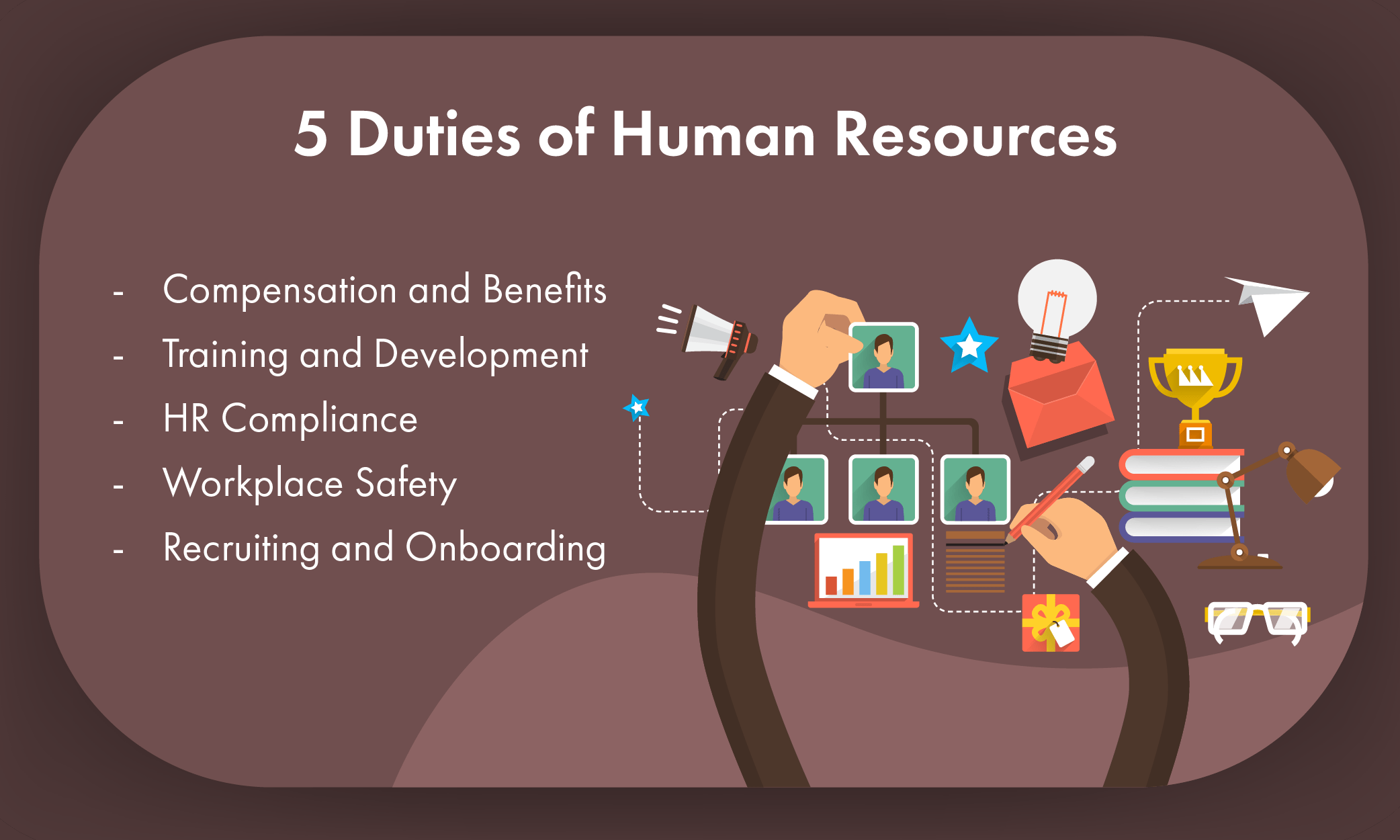 5 duties of Human Resources