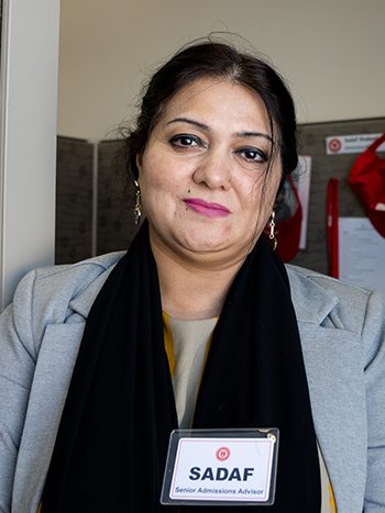 Sadaf Shakeel the ABM Senior Admissions Advisor