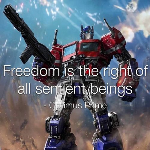 Optimus Prime, Autobot Leader Freedom Quote by Hasbro